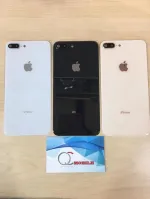 Kính Lưng iPhone 8/8Plus Đủ Màu Có Viền Cam