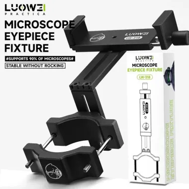 KẸP CỐ ĐỊNH ĐIỆN THOẠI TRÊN KÍNH HIỂN VI LUOWEI LW-318